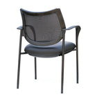 TygerClaw Mesh Mid Back, Fabric Seat Chair (TYFC2321)-Heavy duty grey powder coated steel base