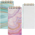 Merangue 4" x 8" Spiral Marble Notepad - 100 Sheets - Assorted-100 Sheets