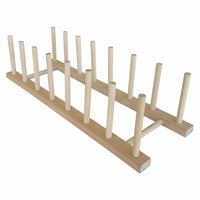 Eddie's Wooden Dowel Easel - 7 Slots - Natural - 3 Pack-Easels