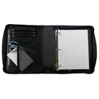 Five Star 2" Zipper Binder, Black-Black