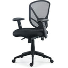 Staples - Chaise fonctionnelle Berwood en maille et tissu-Accoudoirs souples en polyuréthane à hauteur ajustable