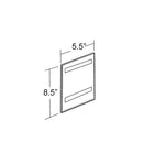 Azar Displays 8.5" x 5.5" Vertical Wall Mount Acrylic Sign Holder with Adhesive Tape, Clear, 10 Pack (122024)-Sign holder made of 0.100" thick acrylic