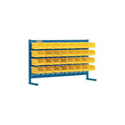 Kleton Louvered Rack & Bins Combinations - 32 Bins - 36" W x 8-1/4" D x 22" H-Depth: 8-1/4"