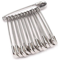 Charles Leonard 2" Safety Pins, 432/Pack (CHL83200)-Smooth sharp points for safe easy penetration