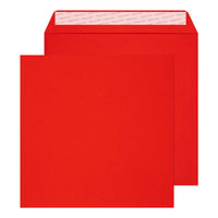 Blake Creative Color Bright Red Invitation Envelopes - 8 5/8" W x 8 5/8" L - Fire Engine Red - 10 Pack-Fire Engine Red