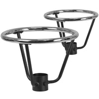 Flash Furniture Bar Height Table Base Foot Ring with 3.25'' Column Ring - 16'' Diameter - 2 Pack-Set of 2 Foot Rings for Metal Bar Height Tables