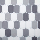 CTG – Carreaux muraux à motif ovale, multi-gris, 6 pièces-Dimension parfaite : chaque feuillet de dosseret mesure 25,4cm L x 25,4cm H (10" L x 10" H) (environ 0,39 mètres carrés/4,17 pieds carrés par carton)