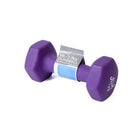 PurAthletics Haltère en néoprène PurPower Shape-Li - 5 lbs. - Violet-Haltères antidérapantes de qualité supérieure