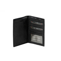 Champs Leather RFID Passport Holder, Black (PH10-BLK)-Champs Leather RFID Passport Holder