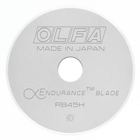 OLFA Endurance Rotary Cutter Blade-Cuts TWO TIMES as long as a standard rotary blade