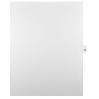 Mark Maker Legal Tabs - Letter Size - White - 1/25th cut - 25 tabs per package - 5 packages Pack - Number 188-White Single Tabs