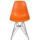Flash Furniture Elon Series Orange Plastic Chair with Chrome Base-Accent Side Chair