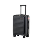 Air Canada Compass 19" Hybrid Carry On Luggage -  Black-Locking telescopic handle for easy Maneuverability