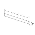 Azar Displays – Porte-étiquette en C avec revers adhésif, plastique transparent, 1 x 11 po, 20/paquet (199603)-Ruban adhésif à l’arrière pour un collage sur presque n’importe quelle surface