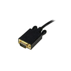 StarTech 3 ft DisplayPort to VGA Adapter Converter Cable, DP to VGA 1920x1200, Black-Reduces clutter, with a short cable design