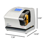 Pyramid Time Systems 3000 Series Unlimited Employee Document Stamp Manual Punch Time Clock - Light Grey-Security Features: Lock