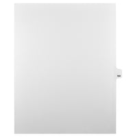 Mark Maker Legal Tabs - Letter Size - White - 1/25th cut - 25 tabs per package - 5 packages Pack - Number 164-White Single Tabs