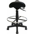 Nicer Furniture Backless Saddle Stool - Black-Ergonomic