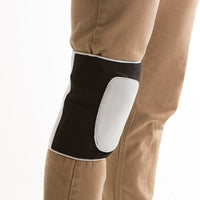 Impacto 802-10 Knee Pad Soft Vep Pull on Suede-Made with layered padding, nylon and suede leather, cover black and grey