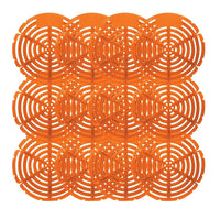 WIESE Urinal Screens ETAST137 - Orange Mango Scent 12 Pack-Fits Any Types of Urinals