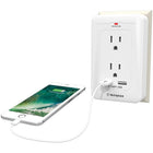 Westinghouse 270J Surge USB Adapter-2 grounded outlets