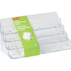 Staples Business Card Holder - 8 Compartments-Ideal for displaying cards in a multi-person office