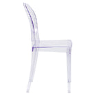 Flash Furniture Ghost Side Chair - Transparent-Contoured Seat
