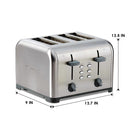 Kenmore 4-Slice Stainless Steel Toaster-Accommodate a variety of breads from regular slices to bagels, waffles, and english muffins