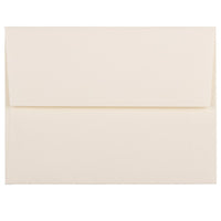 JAM Paper A2 Invitation Envelopes, 4.38 x 5.75, Strathmore Natural White Wove, 100 Pack (5TTW613g)-Natural white