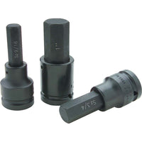 Gray Tools 14mm X 3/4" Drive, Standard Length, Hex Head Socket, Black Impact-Size: 14mm