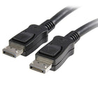 StarTech Long Display Port 1.2 Cable with Latches M/M, Display Port 4k, 15 Ft.-Maintains clear digital audio and video signals between Display Port devices, even over a 15-foot connection distance