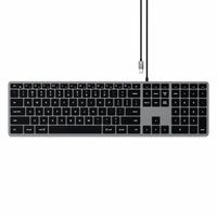 Satechi Slim W3 USB-C Wired Keyboard-Slim W3 wired Backlit Keyboard