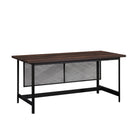 Sauder 66"W Briarbrook Desk - Barrel Oak-Spacious work surface for laptop, notepads, lamp, etc