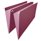 Staples Burgundy Hanging File Folders - Legal Size - 25 Pack-Legal size