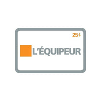 L'Équipeur $25 Gift Card-Air Miles cannot be collected on Gift Card purchases.