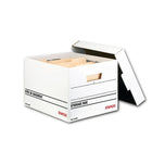 Staples Medium-duty Quick Setup Storage Box, 5 Pack-Medium-duty file storage box