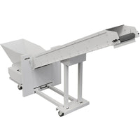 Dahle Powertec 919 CB High Capacity 16"W Belt Conveyor-16" wide rubber conveyor belt rapidly removes shredded waste