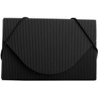 JAM Paper Plastic Business Card Case, Black Ridge, 5 Pack (2500 818g)-Black ridge