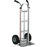 Magliner Knocked Down Hand Truck, Dual Handle, Aluminum, 48" Height, 500 Lbs. Capacity (MA270)-Capacity: 500 lbs.