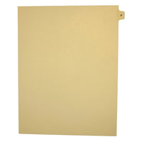 Mark Maker Legal Exhibit Index Tab Buff Single Tabs, 1/15th Cut, Letter Size, No Holes, Letter P, 25 Pack-Buff Single Tabs, 1/15th Cut