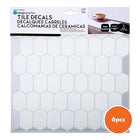 Truu Design Oval Peel and Stick Wall Tiles, 10 x 10 inches, White, 6 Pieces-Versatile: use the peel and stick backsplash wallpaper for kitchen sink walls, bathroom backsplash, bedroom walls, laundry room, staircase, or on any other flat surfaces that are non-porous surfaces