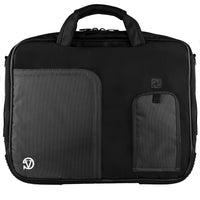 Classic Clamshell Sacoche pour Ordinateur Portable 13,3 po, Noir-Sacoche polyvalente pour ordinateur portable Comprend des poches pour accessoires pour cartes de visite, stylets, stylets et tablettes ou organisation sans effort.