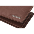 Champs Black Label Leather RFID Center Passcase Wallet, Tan-3 slot pockets