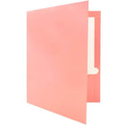 JAM Paper Glossy Two Pocket Presentation Folders, Baby Pink, 100 Pack (31225348D)-2 Pocket