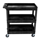 Luxor 18" x 32" Heavy Duty Tub Cart, Three Shelves-Multipurpose utility cart ideal for use as serving or storage cart, garden wagon, and more