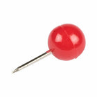 JAM Paper Colorful Push Pins - Round Head Map Thumb Tacks - Red - 100 Pack-Used to pin important papers or pictures to Bulletin Boards, Cork Boards, Calendars, and Walls