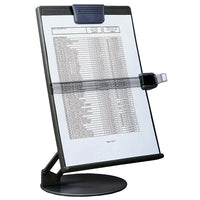 DAC EH-17006-BLK Euroholder Desktop Adjustable Copyholder, Black-Ergonomic curve provides correct reading angle