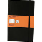 Moleskine Classic Black Soft Cover Large Ruled Notebook - 5" x 8-1/4"-Ruled format