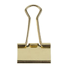 JAM Paper Binder Clips, Medium, 32 mm, Gold, 15 Pack (339BCgo)-Gold