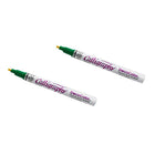 Marvy Uchida Calligraphy Opaque Paint Markers - Green - 2 Pack-Marker Tip: Calligraphy Point